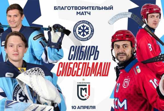 В Новосибирске пройдет благотворительный хоккейный матч 