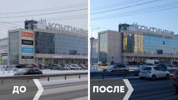 На улицах Красноярска избавляются от рекламы