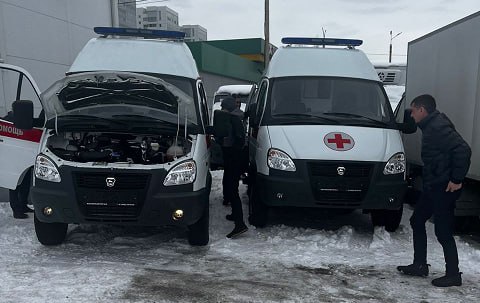В Хакасию прибыли новые машины скорой помощи