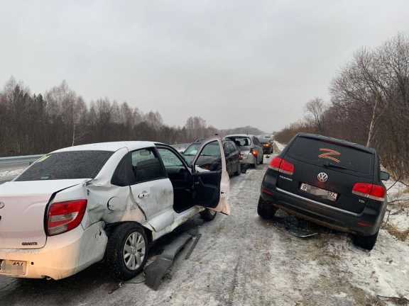 В Ачинском районе Красноярского края за утро произошло 7 аварий  