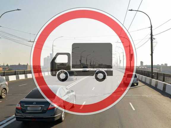 В Омске грузовой транспорт не сможет ездить по Ленинградскому мосту