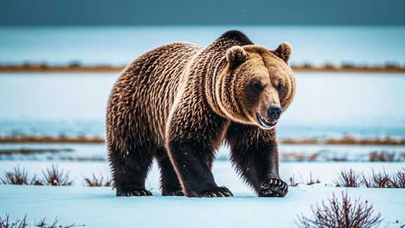 В Томском поселке обнаружили следы медведя 
