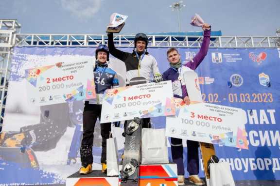 Красноярские сноубордисты завоевали три медали на чемпионате России 