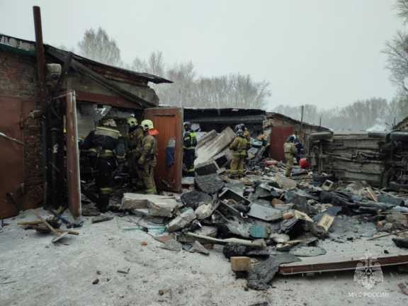 В Новосибирске в гаражах взорвался газовый баллон
