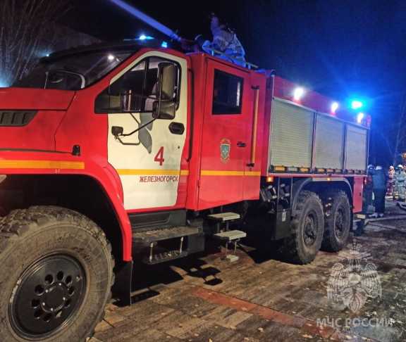 Бывший клуб «Спутник» сгорел в Железногорске