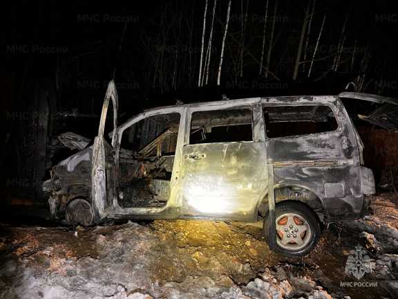 В Иркутской области мужчина погиб в горящей машине