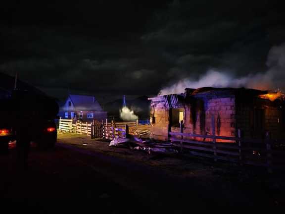 В Республике Алтай сгорел жилой дом