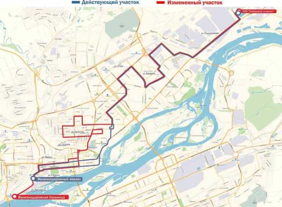 С 11 марта в Красноярске изменится схема двух автобусных маршрутов