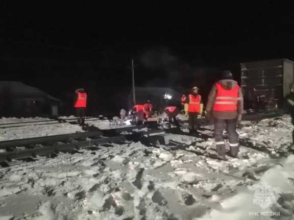 В Алтайском крае с рельсов сошли две тележки грузового поезда