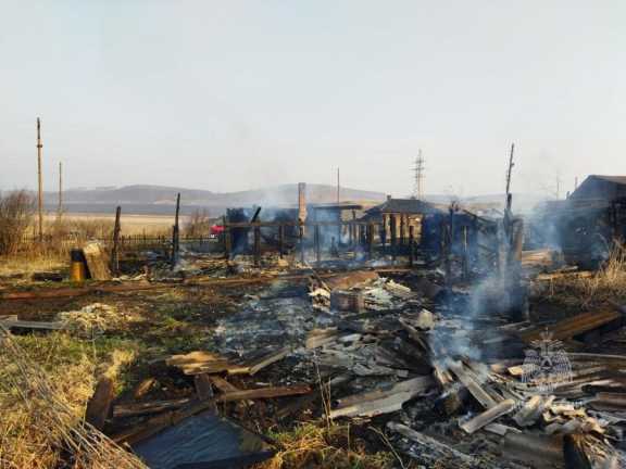 В Красноярском крае ночной пожар унёс две жизни