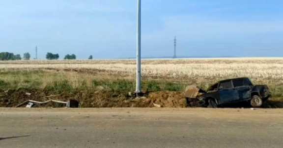 В Иркутской области водитель жигулей потерял управление и погиб