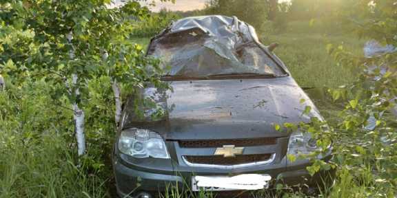 В Чановском районе Новосибирска водитель погиб, перевернувшись в кювет