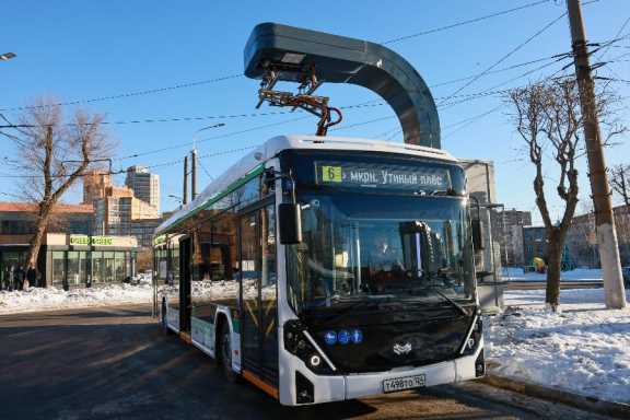 В субботу в Красноярске запустят первый электробусный маршрут