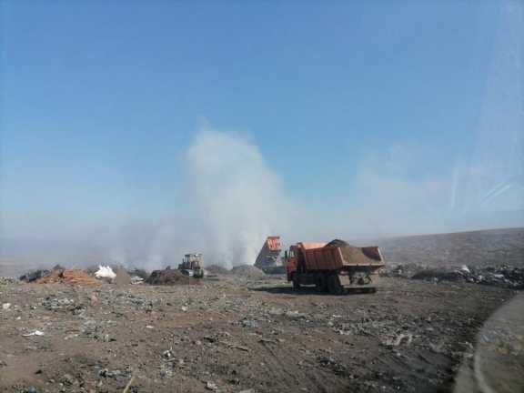В Туве за пожар на мусорном полигоне оштрафован специалист муниципального предприятия