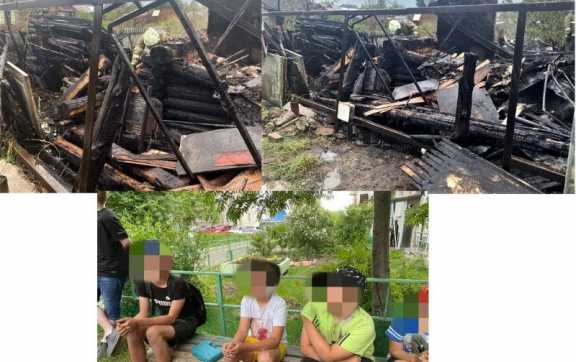 По вине четверых школьников в Железногорске сгорел дачный дом