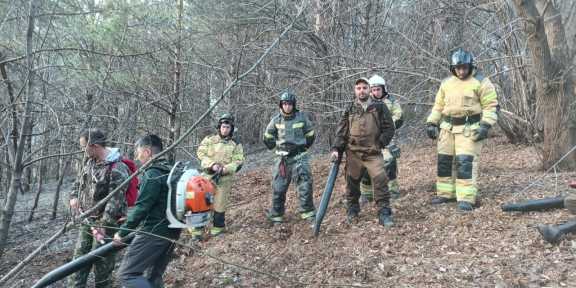 В Горно-Алтайске из-за детской шалости на горе Туугая произошёл пожар 